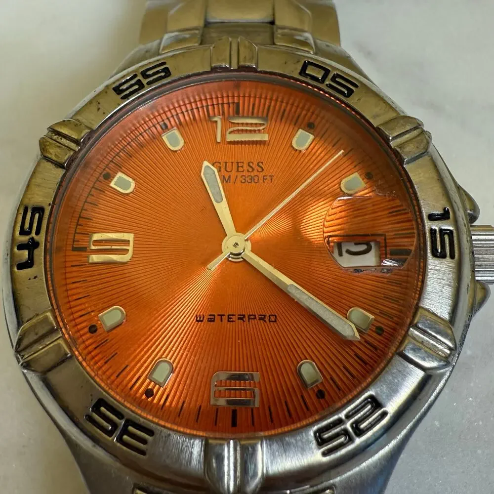 Guess Waterpro 100M/330FT Stainless Steel